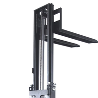 TLERA Gerbeur de palettes entièrement électrique 1500kg 2000kg Chariot élévateur à fourche pour espaces étroits avec plate-forme