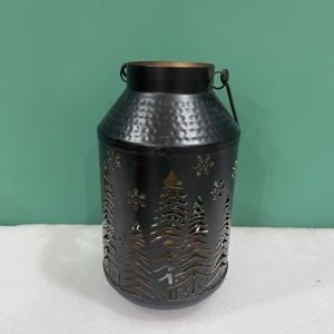 Iron <b>Christmas</b> <b>Lantern</b> Artisan Design Decorative with Black Finish for Home Decoration - Product Image 5
