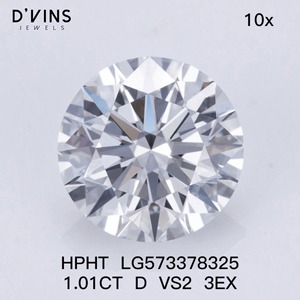 Diamante Premium Cultivado en Laboratorio CVD HPHT, Corte Brillante, Color D, Tono Fancy Light, Certificado IGI, Origen Surat, para Joyería, Piedra Suelta - Product Image 1