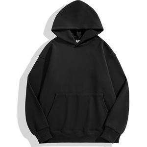 Sudadera con Capucha Verde Unisex, Corte Regular, Color Sólido, Informal, de Forro Polar, con Bolsillo, Transpirable, 320g, para Invierno - Product Image 4