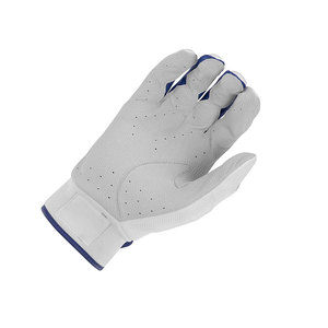 Breathable Leather Full Finger Baseball Gloves White <b>Blue</b> Hook And Loop Closure Adult Right Handed All Seasons Baseball Gloves - Product Image 5
