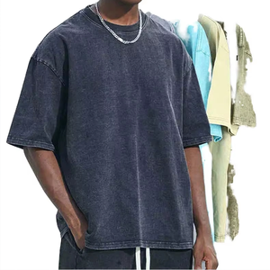 Camisetas de Hombre de Algodón Oversize con Estampado Gráfico Lavado, Estilo Urbano, Alta Calidad, Verano, Logotipo Personalizado Bajo Demanda, Ropa de Proveedor - Product Image 1