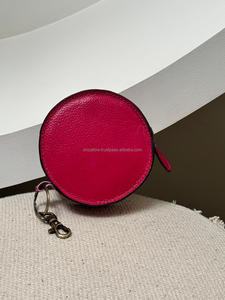 New Hand Tooled Leather Bohemian Women Mini Coin Purse <b>Key</b> Ring Western Floral Round Coin <b>Pouch</b> Custom Leather Carved Coin Cases - Product Image 4