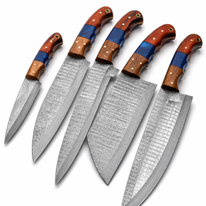 LEGACY BLADES Luxury 67 Layers Damascus Steel Kitchen <b>Knife</b> <b>Set</b> Ergonomic Wooden Handle OEM Factory Supplier - Product Image 6