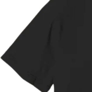 Camiseta Negra Personalizada de Manga Corta con Estampado Gráfico de Letras Griegas en Azul y Amarillo, Camisetas Unisex de Algodón para Ropa Urbana al por Mayor - Product Image 4