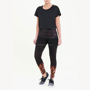 Pantalon de yoga de fitness taille haute pour femme Leggings à imprimé animal avec logo personnalisé de haute qualité Active Wear par sublimation - Product Image 3