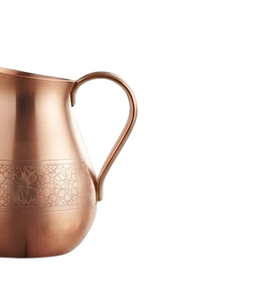 Carafe en métal la plus vendue avec poignée métallique, design gravé durable pour la maison et la cuisine, finition brillante en cuivre - Product Image 6