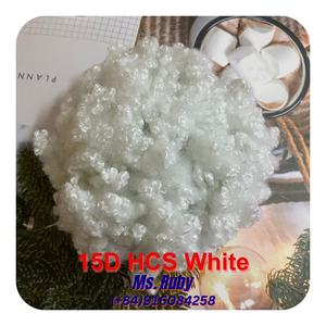 Premium Quality 15d Virgin Regenerated Polyfill Toy White HCS <b>Staple</b> Hollow Conjugated Quilt Blanket Siliconized for Spinning - Product Image 3