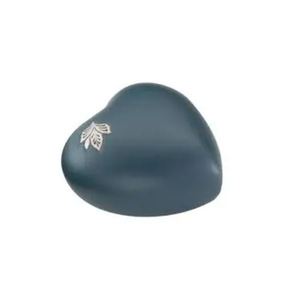 Black Brass Heart Shape Cremation Urn Engraved Memorial <b>Keepsake</b> <b>Ashes</b> Container Home Display - Indian Home Crafts - Product Image 4