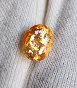 Magnifique pierre de soleil naturelle multicolore, taille ovale, pierre précieuse en vrac à prix de gros, toutes formes et tailles disponibles - Product Image 2