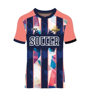 Maillot de football pour homme personnalisé 2025, imprimé par sublimation, respirant, séchage rapide, léger, col rond, manches courtes, 220g, 100% coton - Product Image 5