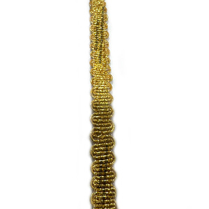 Liturgical Vestment Solid Braided Bullion Wire Thread Lace Scroll Gimp Braid <b>Trim</b> for Ceremonial Uniforms and Accessories - Product Image 2