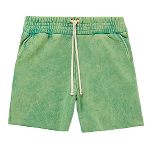 Pantalones Cortos para Hombre con Lavado Ácido, Estilo Vintage, Tela de Algodón Lavada, Ajuste Cómodo, Casuales, para Verano, Ropa Urbana - Product Image 4