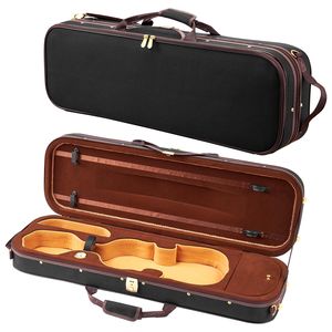 Estuche para violín de tamaño completo 4/4, bolsa de transporte portátil ligera para viajes, forro de felpa, bolsas para instrumentos musicales con protección para el hombro - Product Image 1