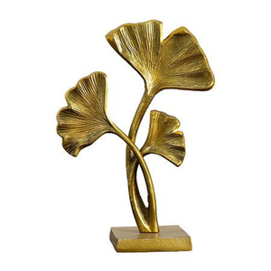 Sculpture de table en aluminium moulé, finition argentée brillante et polie, design élégant, fournisseur en gros - Product Image 2