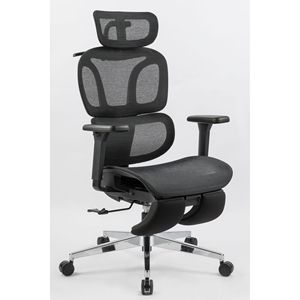 Sedia da Ufficio Ergonomica con Schienale Alto, Supporto Lombare Dinamico, Poggiatesta 2D, Braccioli 4D, Poggiapiedi, Comoda Sedia da Computer - Product Image 1