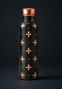 Botella de Agua de Cobre Esmaltada Artesanal con Diseño de Estrella Negra, Lujosa, Ayurvédica, para Fitness, Ecológica, Recipiente para Bebidas, OEM - Product Image 2
