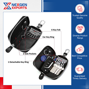 Worlds Best Dealer Offers Outstanding Quality Fashion Handmade Durable PU Leather Customizable <b>Car</b> <b>Key</b> <b>Holder</b> Wholesale - Product Image 4