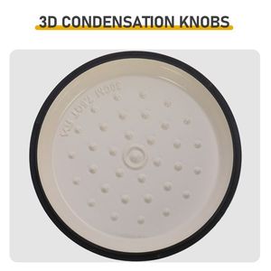 Pentola in Ghisa Smaltata da 7,5QT con Finitura in Ceramica Bianca, Include Due Guanti in Silicone e Coperchi per Uso in Cucina - Product Image 6