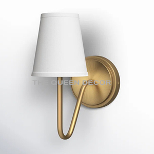 Lampe murale LED en aluminium doré de design luxueux, forme ronde, éclairage pour hôtel, bureau, bibliothèque, salle d'étude. - Product Image 5