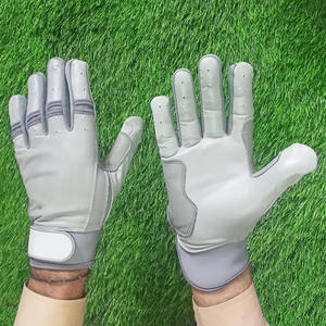 Gants de frappe de baseball professionnels en cuir de vachette avec fermeture auto-agrippante, confortables, durables, de qualité supérieure, nouveau design tendance. - Product Image 5