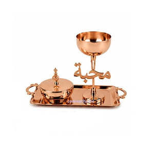 Concept Home New Design Incense <b>Burner</b> Set with Arabic Calligraphy Tray Handmade Religious Use All-Season Metal Long-lasting - Product Image 3