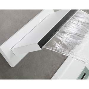 Grifo de ducha de cascada con caño de llenado de bañera de montaje en pared de alto flujo para lavabo de baño, grifo de bañera y ducha de usos múltiples - Product Image 5