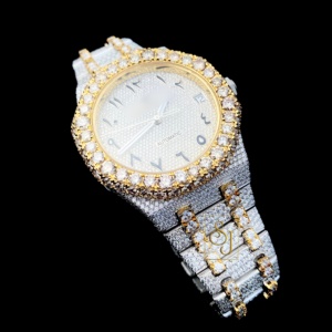 Hip Hop Buss 41mm Reloj mecánico de lujo para hombre VVS Moissanite Diamond 5mm Banda de acero inoxidable Dial Negocios Boda - Product Image 6