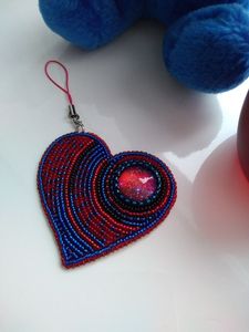 Unique Eco-Friendly <b>Customized</b> Shape Floral Embroidery Beaded <b>Keychain</b> Handmade Decorative Backpack Charm Designer Handcrafted - Product Image 1
