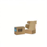Boîtes en carton ondulé rectangulaires auto-érectables recyclables 228x151x96mm, lot de 5, modèle 423167, pour exposition commerciale et promotion alimentaire