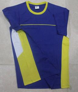 เสื้อยืดคอกลมแขนสั้นสำหรับผู้ชาย, เสื้อเจอร์ซีย์ผ้าฝ้ายแห้งเร็วระบายอากาศได้ดีดีไซน์ตัดกันเสื้อเจอร์ซีย์เดี่ยวขนาดใหญ่พิเศษ - Product Image 3