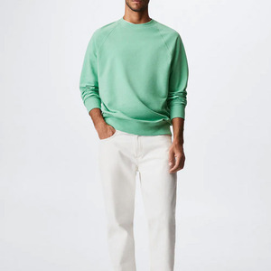 Sweat-shirt décontracté pour homme en tissu mélangé coton, doux, design classique, côtelé, facile à porter, durable et respirant, parfait pour la saison froide. - Product Image 4