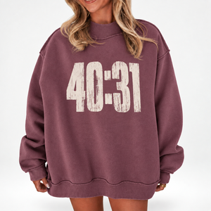 Nouveautés : Sweat-shirt personnalisé oversize à col montant, manches longues, épaules tombantes, style streetwear, avec motifs graphiques sur le thème de la foi - Product Image 2