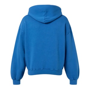 Sweat-shirt d'hiver personnalisé OEM pour homme, à fermeture éclair, <span class=keywords><strong>bleu</strong></span> royal, entièrement zippé, en molleton épais 100 % coton, couleur et taille personnalisables - Product Image 2