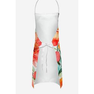 Delantal de peonías de acuarela Multicolor grande Unisex para cocina, manualidades para hornear, jardinería, para adultos, mujeres y hombres - Product Image 4