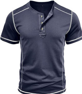Camisetas Deportivas de Manga Corta para Hombre, de Lona de Algodón, Estilo Gótico, Transpirables, con Logotipo Personalizado de Alta Calidad, Suministro OEM - Product Image 1