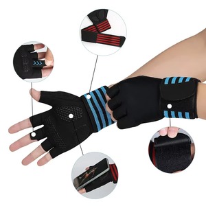 Guantes Deportivos para Levantamiento de Pesas, con Correa para Muñeca, de Algodón/Poliéster/Spandex, Térmicos y de Secado Rápido, con Agarre Fuerte, para Cross Training - Product Image 6