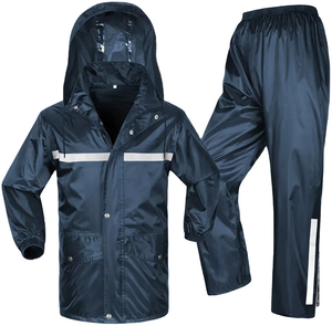Combinaison de travail imperméable réfléchissante de haute qualité unisexe, 2 pièces, avec logo personnalisé - Product Image 1
