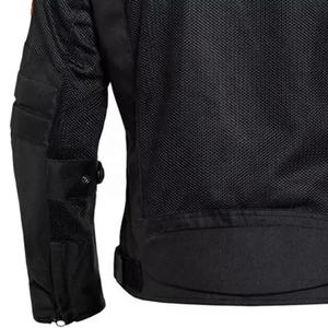 Veste de moto d'été pour hommes Armure approuvée CE Panneaux en maille respirante Doublure imperméable détachable Col montant - Product Image 6
