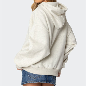 Sudadera con capucha holgada personalizada para mujer, con estampado puff y serigrafía, estilo urbano, de peso pesado, al por mayor, OEM, de moda - Product Image 5