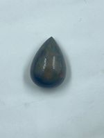 Opale de feu naturelle noire de haute qualité, taille poire, pierre brute 15,74 carats pour la fabrication de bijoux 1800