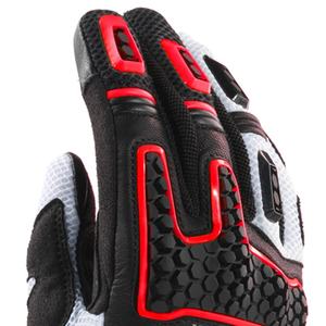 Motorcycle Racing <b>Gloves</b> Full Finger Leather Mesh Breathable Non-Slip Protective <b>Touchscreen</b> Unisex Hook Loop Closure <b>Gloves</b> - Product Image 6