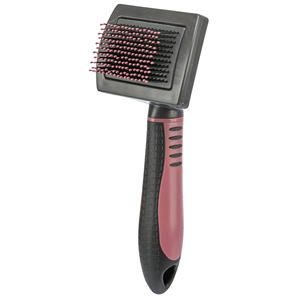 Brosse douce pour le toilettage des animaux de compagnie 7 x 16 cm en plastique pour chat avec des poils doux - Product Image 2