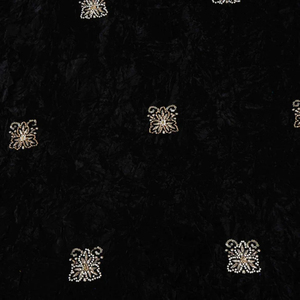 Tela de Terciopelo con Bordado de Cuentas de Lujo, Material Textil de Moda para Boutique, Diseño Exclusivo para Exportación - Product Image 2