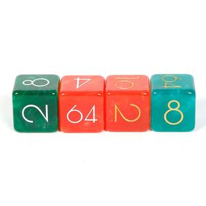 Juego de Dados de Resina Multicolor de 16 mm para DND, Dados Cuadrados con Logotipo para Juegos de Rol, Tamaño Personalizado, Marca DESIRE ART OVERSEAS, Precio Bajo - Product Image 1