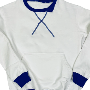 Sweat-shirt personnalisé en molleton de coton unisexe avec broderie grecque ZPB Sorority & Fraternity et écusson en chenille – Vêtement d'hiver - Product Image 6