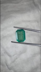 Émeraude naturelle zambienne de 3,12 carats, taille poire, pierre précieuse verte lâche, qualité supérieure, certifiée par un tiers, bijoux fins en gros - Product Image 3