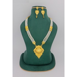 Collar corto más vendido a la venta Diseño de joyería Africana Joyería favorita Joyas nupciales chapadas en oro Conjunto de collar chapado en oro - Product Image 6
