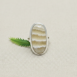 Natural Banded Agate Oval Gemstone 925 Sterling <b>Silver</b> <b>Statement</b> <b>Ring</b> for Women Gold Yellow Gold Plated <b>Silver</b> Handmade Jewelry - Product Image 6