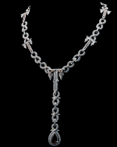 Hot Sale Luxury 925 Sterling Silver Moissanite Diamond <b>Necklace</b> for Women Wedding Engagement Party Jewelry Gift - Product Image 1
